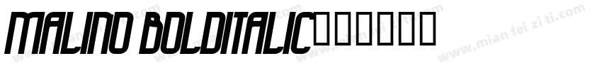 Malino BoldItalic字体转换